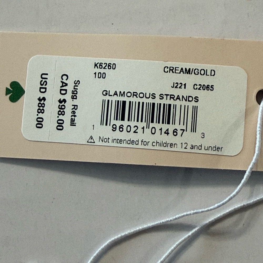 Kate Spade Gold Bracelet with White Accents - Picture 2 of 3